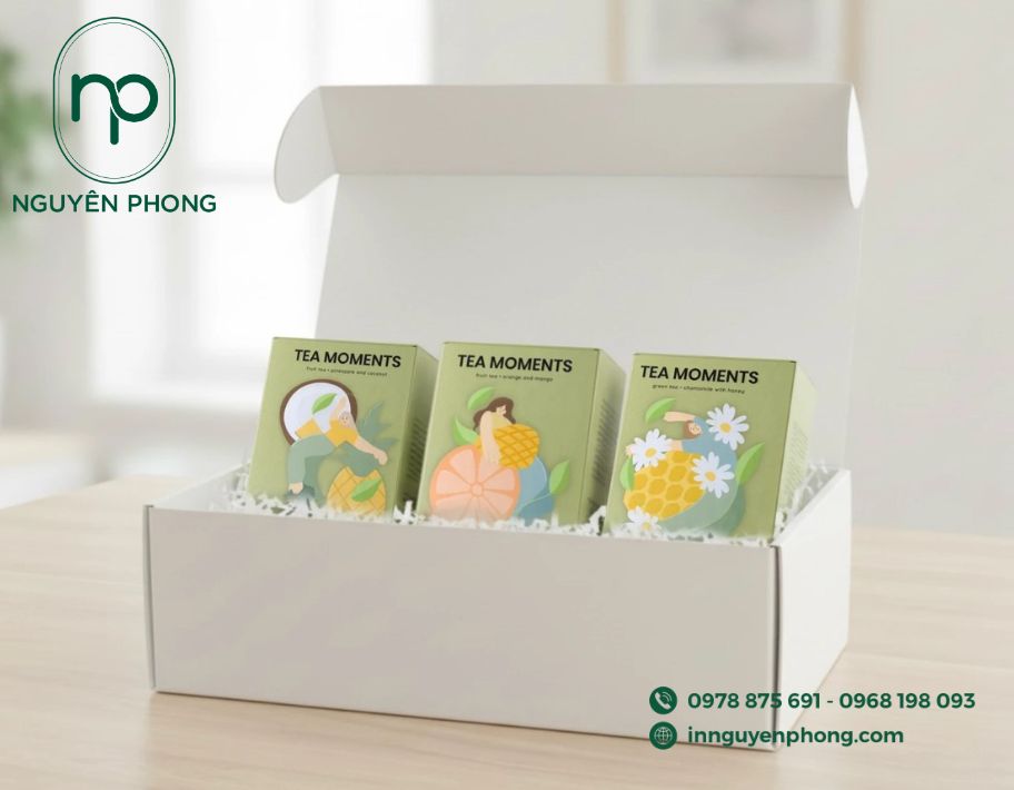 Mẫu hộp carton đựng trà để vận chuyển xa 